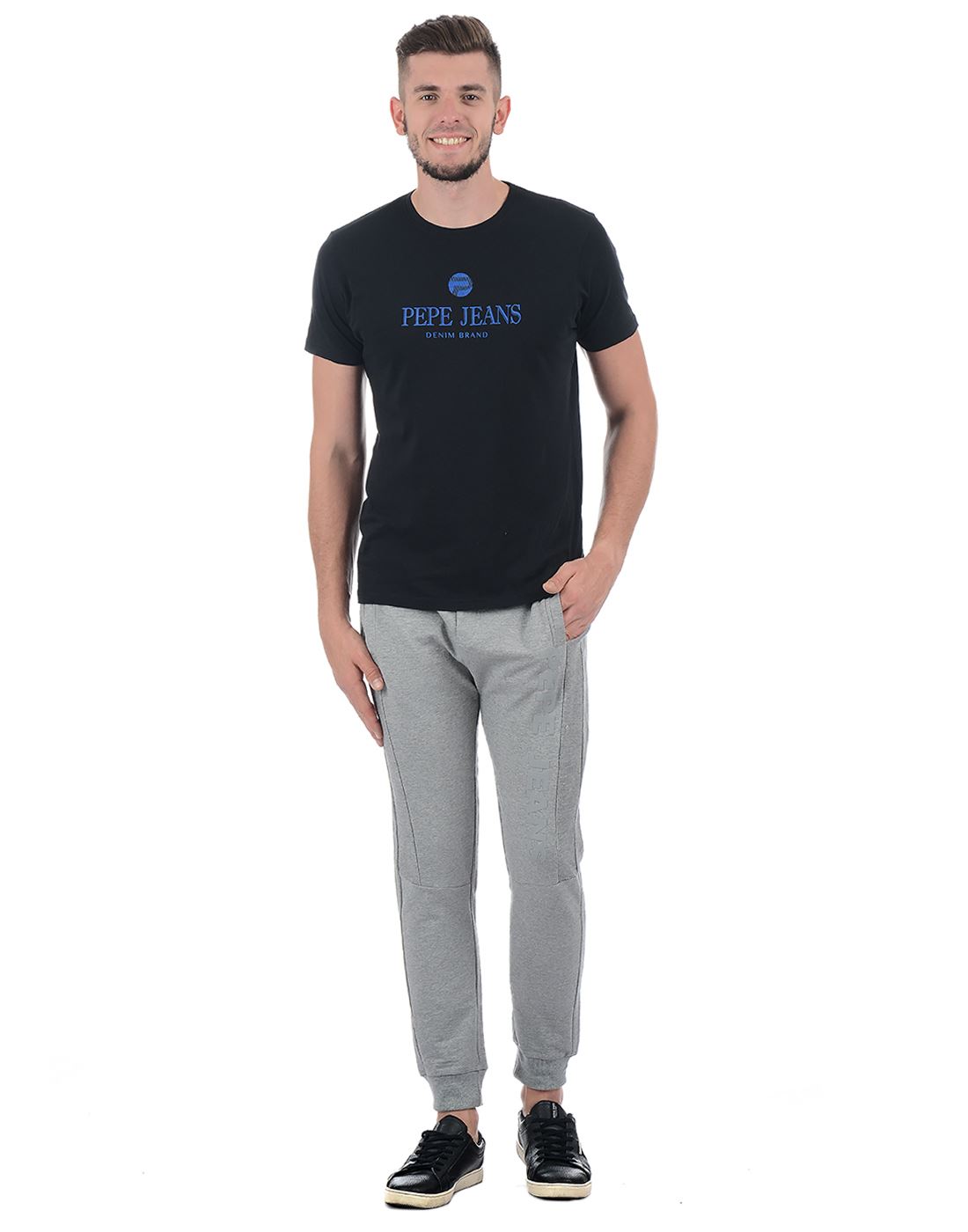 Pepe Jeans Men Solid Casual Wear Track Pants